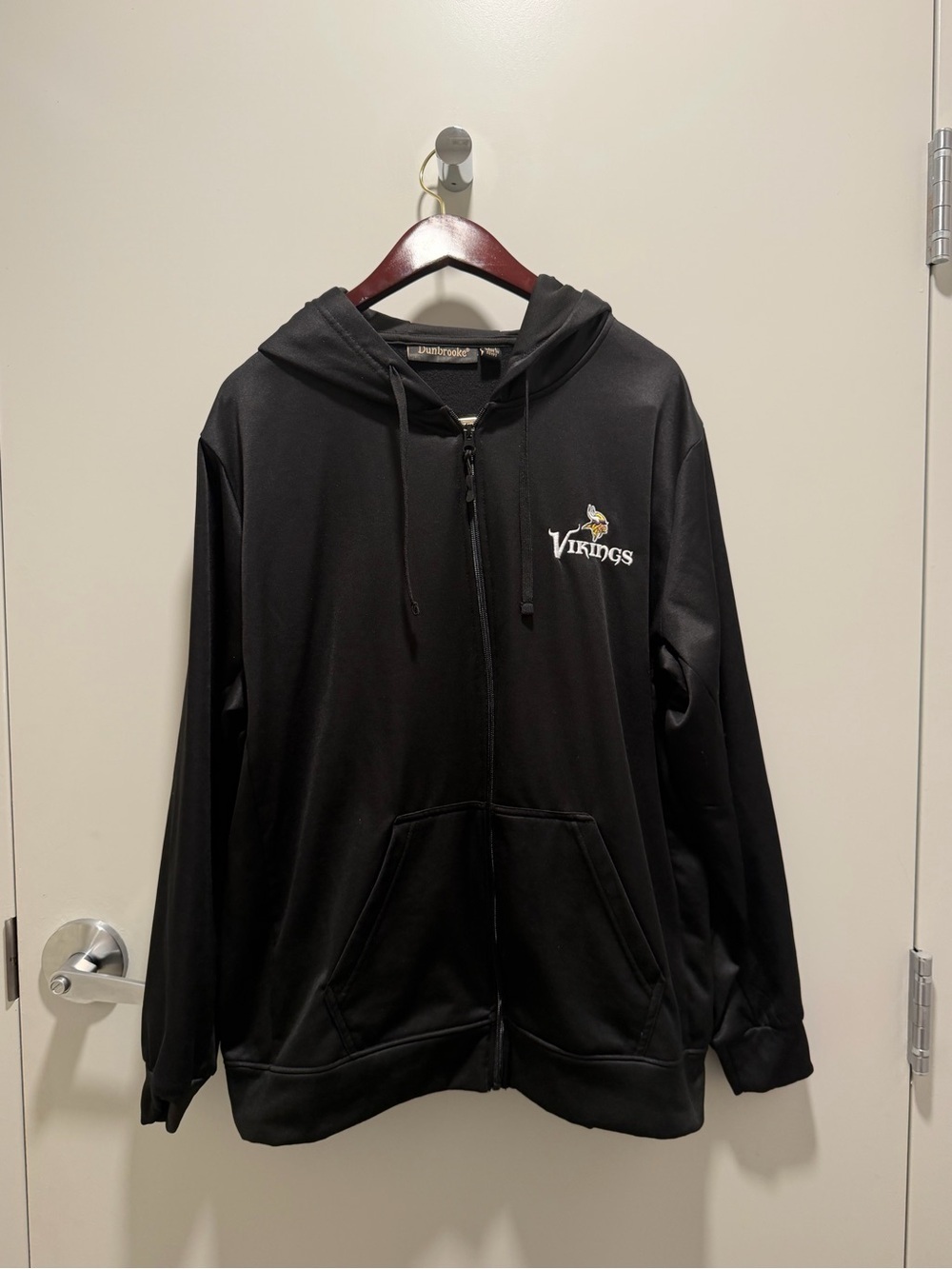 Minnesota Vikings Dunbrooke Black Zip-Up Hoodie with Gold Label
